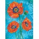 GREETING CARD ORANGE POPPY THOUGHTS